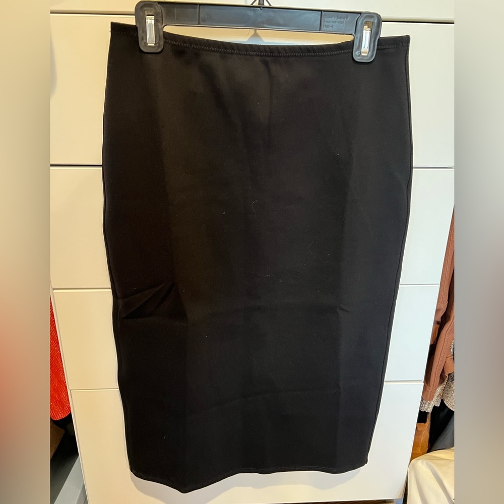 The Row size M Black Midi Skirt